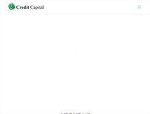 Tablet Screenshot of creditcapitalllc.com